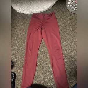 Fabletics Maroon high waisted leggings size S